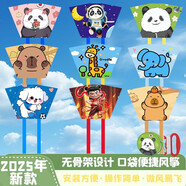 卓越優(yōu)趣兒童彈射風(fēng)箏槍手持彈力發(fā)射小風(fēng)箏微風(fēng)易飛公園廣場(chǎng)戶(hù)外飛機(jī)槍 大號(hào)無(wú)骨口袋風(fēng)箏-帶收納袋【隨機(jī)2個(gè)】