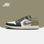 耐克（NIKE）【潮】Air Jordan aj1板鞋男女情侶款低幫透氣休閑輕便運(yùn)動(dòng)籃球鞋 553560/553558-092 黑白綠 38.5