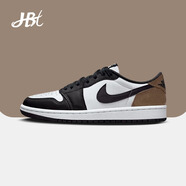 耐克（NIKE）【潮】Air Jordan aj1板鞋男女情侶款低幫透氣休閑輕便運動(dòng)籃球鞋 CZ0858/CZ0790-102黑白棕 42.5