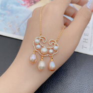 祥源昌國潮福袋項鏈女輕奢小眾頸鏈毛衣鏈錢(qián)袋鎖骨鏈漢服旗袍古風(fēng)配飾 平安鎖