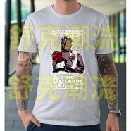 WWE杜斯提羅茲Dusty Rhodes摔角短袖純棉寬松夏季圓領(lǐng)T恤男女同款 淺灰色 S 碼（100斤）