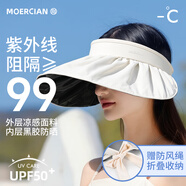 牧爾西防曬帽貝殼遮陽帽2025新款夏季戶外黑膠可折疊防紫外線太陽帽子女