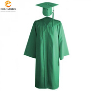慕幕2025歐美高中校服畢業(yè)袍學(xué)士服畢業(yè)學(xué)位大學(xué)生禮服男女國(guó)外碩士服 綠色款 S