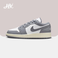 耐克（NIKE）【潮】Air Jordan aj1板鞋男女情侶款低幫透氣休閑輕便運動籃球鞋 553560/553558-053 灰白 35.5
