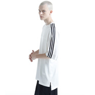 Y-3/Y3 潮牌男士經(jīng)典三杠時(shí)尚休閑寬松短袖圓領(lǐng)T恤 JM7845 白色 JM7845 L