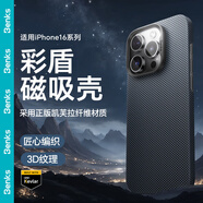 邦克仕（Benks）適用蘋果16promax手機(jī)殼iphone16pro凱夫拉彩盾浮雕凱芙拉磁吸超薄全包防摔硬殼 星光藍(lán)Blue iPhone 16 Pro Max
