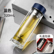 富光正泰雙層玻璃杯 G2061-SH-320藍(lán)色 320ml