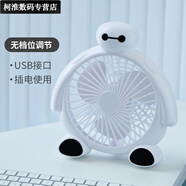 優(yōu)米帕卡通迷你小風(fēng)扇可愛(ài)轉頁(yè)扇學(xué)生宿舍臺式電風(fēng)扇辦公室寢室床上 一檔不可調節 大白款