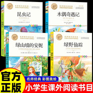 全4冊 綠山墻的安妮正版綠野仙蹤昆蟲記木偶奇遇記原著全集小學生三四五六年級閱讀必讀課外書文學經(jīng)典書籍