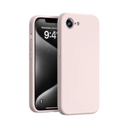 GDMX蘋果16E手機(jī)殼新款iPhone16e保護(hù)套情侶款輕奢防摔簡約手機(jī)套液態(tài)硅膠不沾灰純色精孔全包保護(hù)殼 蘋果16E【淡雅粉】鏡頭精孔