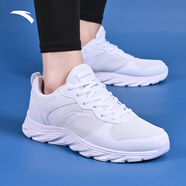 anta kids安踏男鞋運動(dòng)鞋夏季新款白色跑鞋網(wǎng)面透氣減震鞋子男士休閑跑步鞋 【網(wǎng)面透氣】安踏白/霧灰5526-2 39