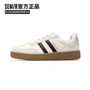 Semir女鞋德訓鞋女秋季薄底百搭時(shí)尚板鞋休閑鞋女SZY251006 象牙白 40
