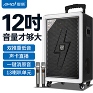 夏新（Amoi）廣場(chǎng)舞音響戶(hù)外K歌拉桿移動(dòng)藍牙音箱直播家用12英寸三分頻低音炮擴音器帶麥克風(fēng) 12吋五分頻13喇叭(雙無(wú)線(xiàn)話(huà)筒)