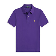 POLO SPORT美國保羅純棉polo衫男休閑商務(wù)夏季新品保羅短袖T恤男 紫色 M 建議125-145斤