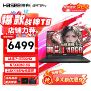 神舟（HASEE）戰(zhàn)神T8Pro/TX8游戲本 2025旗艦AIPC滿血滿功耗RTX4060 2.5K高刷電競辦公設(shè)計學(xué)生筆記本電腦 T8Pro丨i7-13700HX/4060滿功耗 【旗艦版】：16