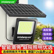 穎朗太陽(yáng)能燈戶(hù)外照明燈庭院燈家用路燈led投光燈大功率室外防水路燈