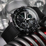 卡西歐（CASIO）手表太陽(yáng)能運(yùn)動(dòng)鋼帶賽車男腕表EQS-500DB-1A ECB-900PB【黑武士=太陽(yáng)能+藍(lán)牙
