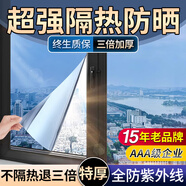 雷光（REVGUEN）單向透視玻璃貼膜單面透光外面看不見(jiàn)里面防曬隔熱遮陽(yáng)光窗戶貼紙 納米特厚款【AAA級(jí)】碧海藍(lán) 100cm*300cm