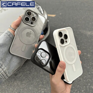 卡斐樂(lè)（Cafele）適用于蘋果16151413promax手機(jī)殼xs防摔xr1211iPhone78plus 磨砂彩色軟邊【古董白】磁吸充電 蘋果13