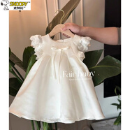 史努比兒童一周歲生日禮服花童婚禮公主裙小女孩女寶寶抓周女童鋼琴演奏 生日禮服裙 80 建議身高75CM-85CM