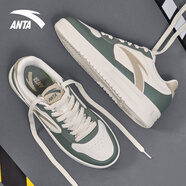 安踏板鞋男夏季百搭休閑鞋官方正品低幫耐磨防滑學(xué)生輕便運動(dòng)鞋子 【輕松/新配色】微熏綠/拿鐵卡其 40 【官方正品】