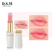 YVS黛絲蔓溫變潤唇膏減淡唇紋角鯊烷保濕滋潤唇部護理養膚胡蘿卜唇膜 3054#2#溫變粉色