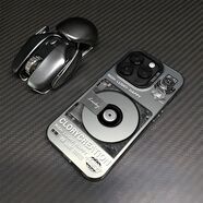 怡潮適用于蘋果iPhone16Pro Max手機(jī)殼新款CD唱片復(fù)古iphone13磨砂16pro高端電鍍磁吸plus全包保護(hù)套 IMD-透黑-2912復(fù)古CD唱片 iPhone 15 Pro Max