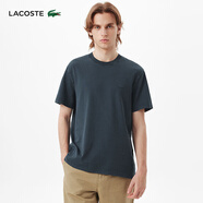 LACOSTE法國鱷魚(yú)情侶款25夏新款水洗效果重磅平紋針織T恤|TH4178 C7Z/灰藍色 S 3