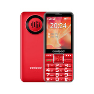 酷派（Coolpad）（coolpad) 新款正品大字大聲大屏4G全網(wǎng)通老年手機(jī)超長(zhǎng)待機(jī)老人手機(jī)按鍵直板學(xué)生男士女士備用老 紅色 256MB x  4G通 x  官方標(biāo)配 x