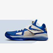 NIKE耐克Zoom KD 4杜蘭特4代 藍(lán)白 防滑耐磨 男子低幫實戰(zhàn)減震籃球鞋 FZ3540-400 42