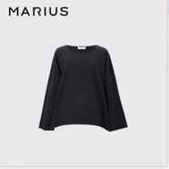 MARIUS | 歐美大熱博主街拍Merino Wool經(jīng)典高領(lǐng)羊毛衫魚(yú)尾半裙 萬(wàn)重灰-圓領(lǐng)套頭 S