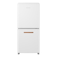 海爾（Haier）彩色網(wǎng)紅復古兩門(mén)冰箱 小戶(hù)型家用雙門(mén)小型風(fēng)冷無(wú)霜小體積大容量頂部可放微波爐高冷凍冷藏1.4米高 103升冷藏+67冷凍 531*650*1242