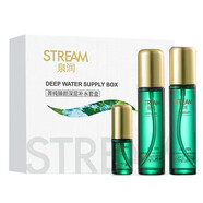 STREAM 泉潤護膚品套裝菁純臻顏水乳深層補水保濕套玻色因活顏緊致正品 泉潤菁純臻顏深層補水套盒