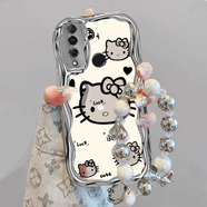 庫洛熊適用于華為Nova4手機殼可愛(ài)手鏈華為Nova4保護套卡通ins風(fēng)全包卡通潮女防摔網(wǎng)紅輕薄 【電鍍奶油銀】【鏤空大貓】【送手鏈】 華為 nova 4