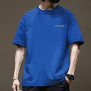 UNI QLO優(yōu)衣庫官網(wǎng)重磅短袖t恤男夏季2025新款潮牌潮流休閑體恤寬松 彩藍(lán)色-1604短袖-純棉 S 【建議90-115斤】