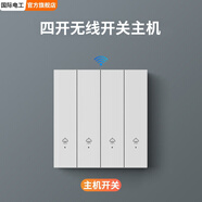 國(guó)際電工無(wú)線遙控開(kāi)關(guān)主機(jī)220v面板免布線雙控家用隨意貼電燈照明智能開(kāi)關(guān) 四開(kāi)主機(jī)1個(gè)