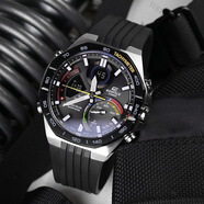 卡西歐（CASIO）手表太陽(yáng)能運動(dòng)鋼帶賽車(chē)男腕表EQS-500DB-1A ECB-950YMP-1A【矩陣黑武士=太陽(yáng)