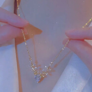 小麋鹿吊墜鎖骨鏈高級(jí)感時(shí)尚氣質(zhì)Necklace2022新款女 M1407【白色麋鹿】