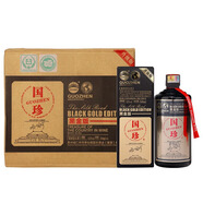 GUOZHEN貴州國(guó)珍酒 53度茅臺(tái)鎮(zhèn) 小批量勾調(diào) 黑金版 醬香型 白酒 53度 500mL 6瓶 國(guó)珍黑金版整箱裝