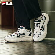 FILA斐樂(lè)男鞋男子跑鞋MARS II火星二代復(fù)古運(yùn)動(dòng)鞋減震男鞋 雪白/午夜深藍(lán)-火星4 F12M522101F 41