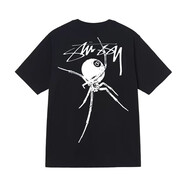 斯圖西（stussy）美式潮牌stu斯圖印花短袖男女寬松百搭t恤情侶裝學(xué)生休閑上衣 黑色【蜘蛛球】 4XL