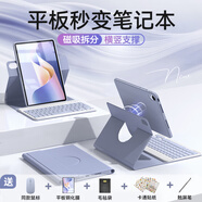 路漫捷適用新款華為matepad11.5s鍵盤(pán)保護套SE11磁吸分離matepadAir12拆分mini8.8寸保護殼pro11旋轉鼠標 薰衣紫【磁吸拆分】七彩背光版送五件套 2024款matepad