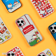 PopSockets【零食天堂·手機殼】Hello Kitty合作蘋(píng)果手機殼磁吸iPhone16promax手機保護全包鏡面透明手機殼 可愛(ài)營(yíng)業(yè)中 iPhone 15 Plus