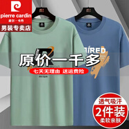 皮爾卡丹撿漏買一送一尾單剪標(biāo)出口夏季莫代爾大polo冰絲衫重磅100%純真棉 特價抗皺boy官方店旗艦R綠色+7藍(lán)色短袖色款 XL 105-120斤左右