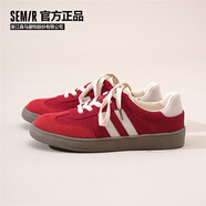 Semir德訓(xùn)鞋女鞋2025秋季舒適運(yùn)動(dòng)鞋板鞋女七夕SFYM233038 紅色 40