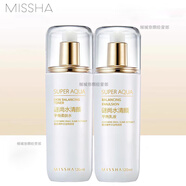 謎尚（MISSHA）水乳套裝水清顏蝸牛修護乳液保濕潔面乳柔膚水洗面奶套裝女補水 柔膚水120ml+乳液120ml