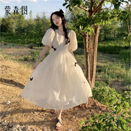 蒙森圖學(xué)生少女高中初中生女生衣服裙子夏天連衣裙12-18歲女童夏季2025 仙女裙 S 建議60-90斤