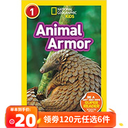 120元6件【一階段】美國國家地理兒童英語(yǔ)分級閱讀物 National Geographic Kids Readers Level 1 初階低幼兒動(dòng)物小百科啟蒙繪本英文原版繪本 一階：動(dòng)物盔甲