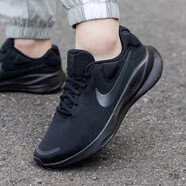 耐克（NIKE）官網(wǎng)艦店男鞋 25夏新款運(yùn)動(dòng)鞋緩震舒適休閑鞋輕便透氣跑步鞋子男 FB8501/革命7【純黑跑鞋】 44.5 碼（內(nèi)長(zhǎng)285mm）