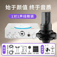 艾肯白色U Solo外置聲卡電腦手機(jī)通用主播直播錄音K歌麥克風(fēng)話筒聲卡設(shè)備套裝 U Solo+得勝K220